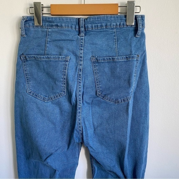 SHEIN High Waist Button Up Flare Hem Jeans • Medium Wash • M Medium - Picture 5 of 10